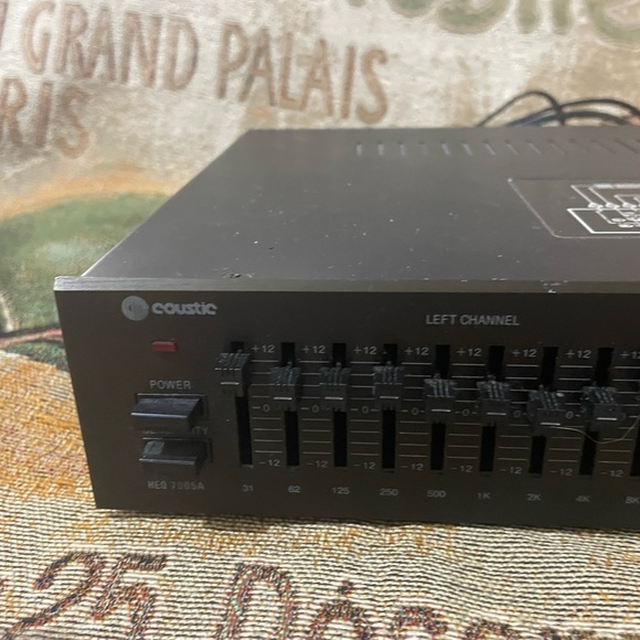 VIntage 1985 COUSTIC Graphic Audio Frequency Equalizer HEQ 7005A 10 Band - Picture 5 of 10
